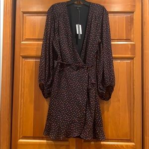 Stunning brand new chiffon longsleeve mini dress